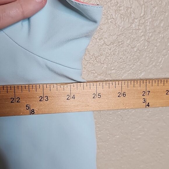 NWT Crown & Ivy XXL Reversible Aqua Floral Short Sleeve Dress - Picture 6 of 8